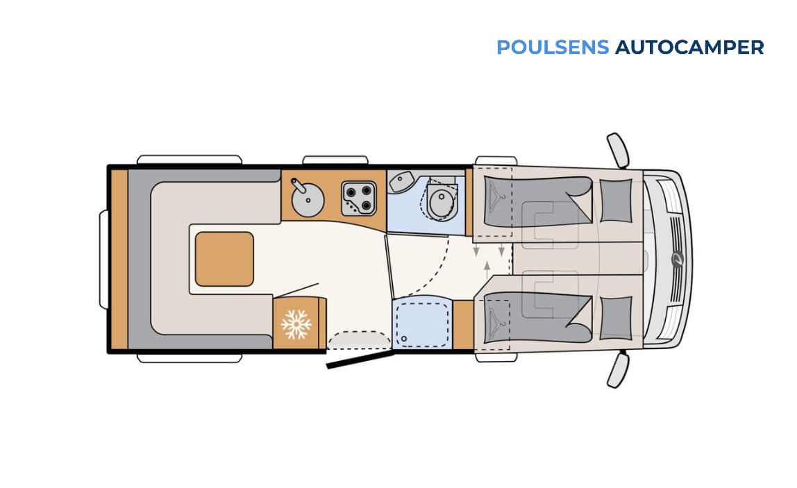 Vue extérieure du camping-car intégré Dethleffs ALPA I 6820-2 2025 avec design moderne et jantes alliage