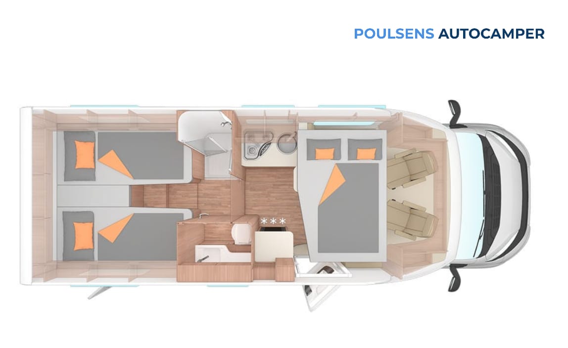 Vue extérieure avant du camping-car semi-intégré Weinsberg CARASUITE 700 ME 2023 avec design moderne et jantes alliage