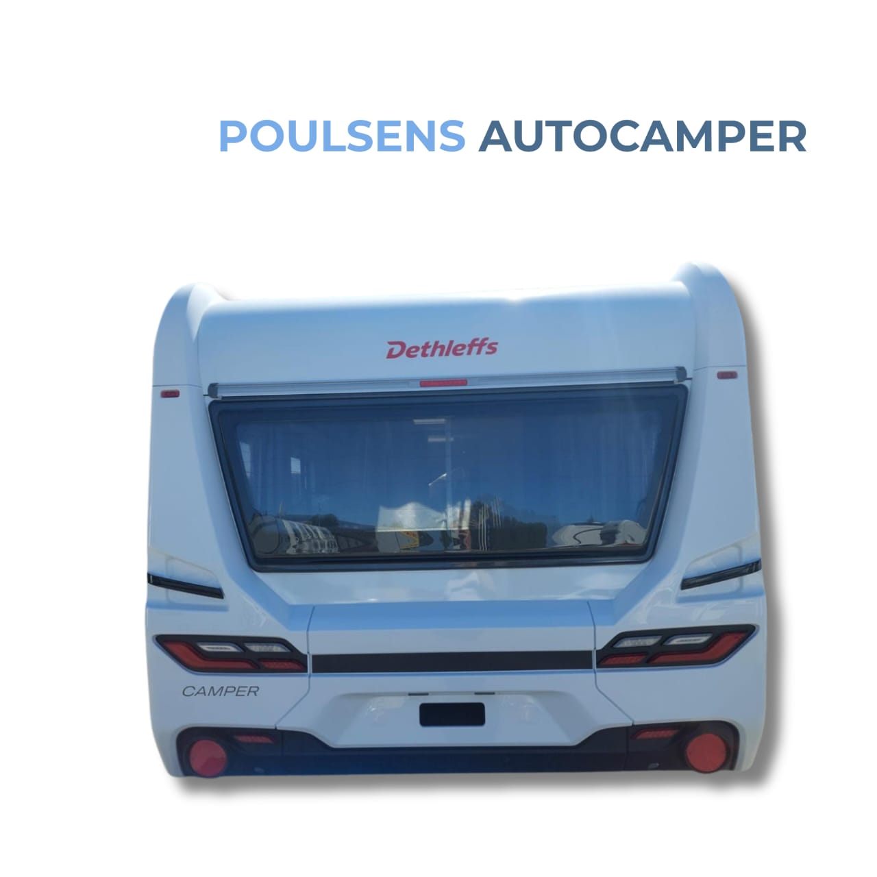 Vue arrière de la Dethleffs Camper 730 FKR SNOW