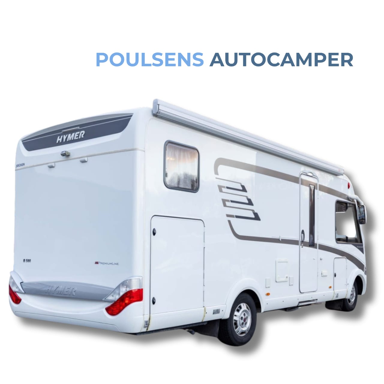 Vue arrière du Hymer B 588 PL 2015 