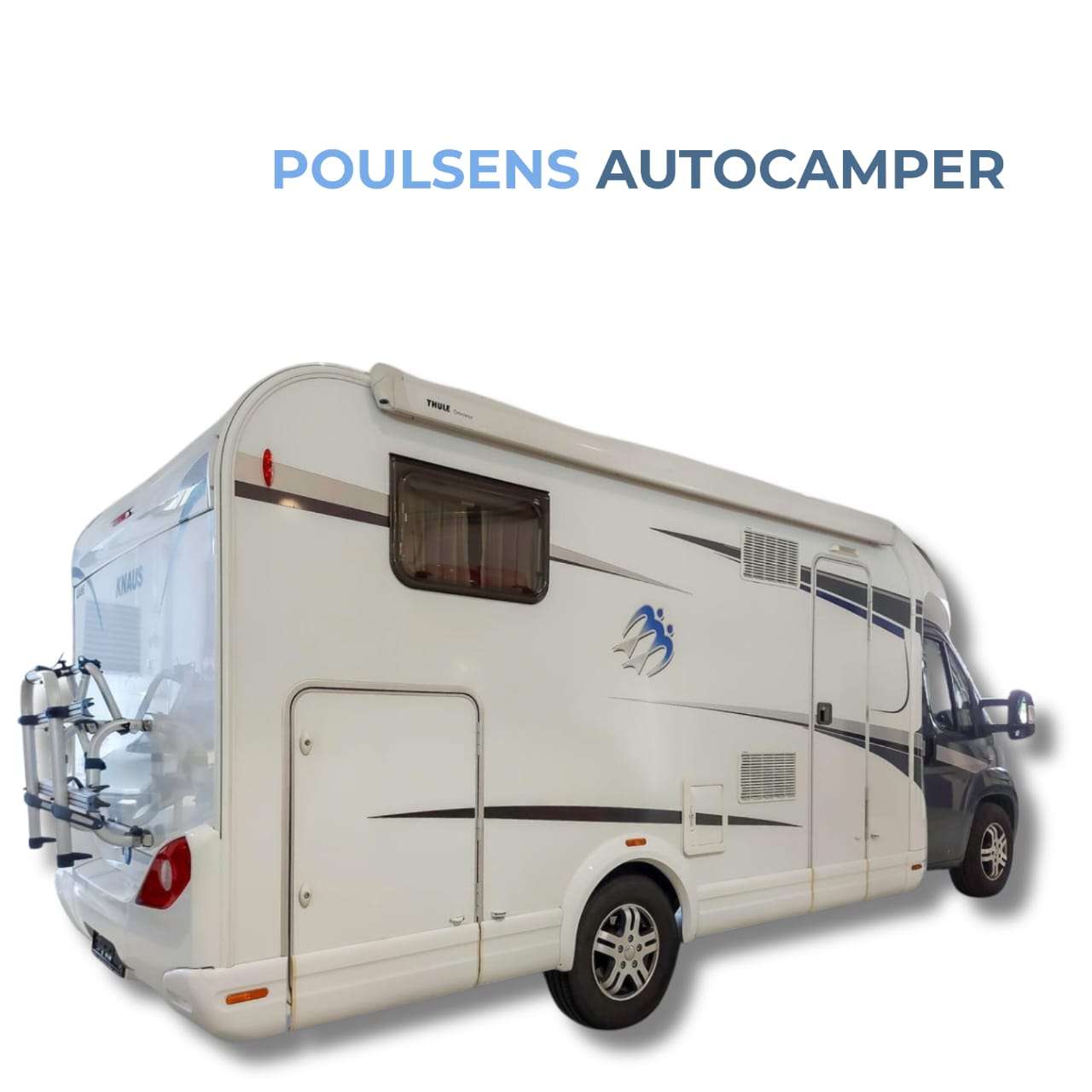 Vue arrière du Knaus Sky TI 650 MG avec auvent