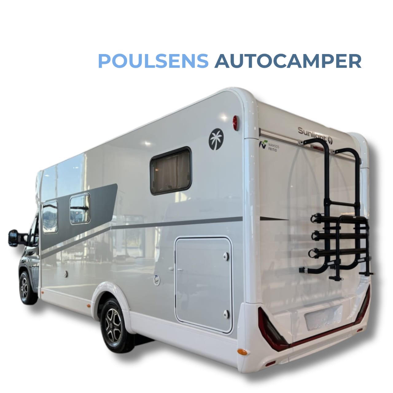Vue arrière du Sunlight T 68 Adventure Edition avec auvent