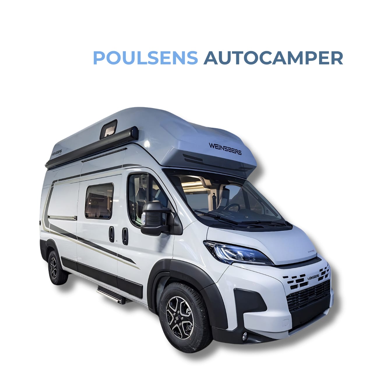 Vue extérieure avant du camping-car urbain Weinsberg CARABUS Grey Edition Fire 600 MQ 2026 avec design moderne et jantes alliage