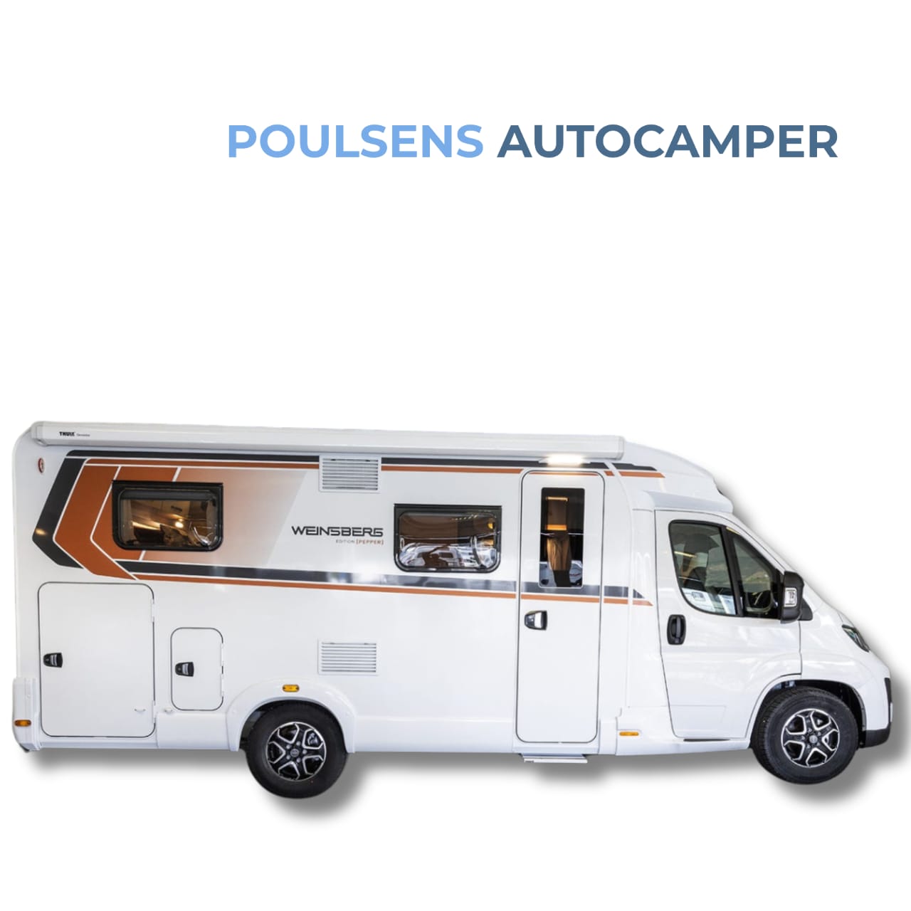 Vue extérieure avant du camping-car semi-intégré Weinsberg CaraCompact Pepper 600 MEG 2026 avec design moderne et jantes alliage
